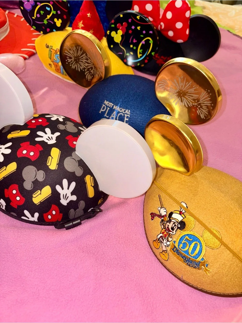 ✨ MAGICAL LOT! 17 Authentic Disney Parks Ear Hats & Minnie Headbands ✨ AMAZING